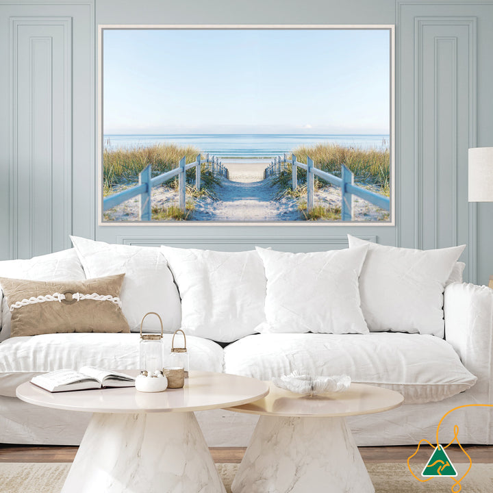 BEACH PATHWAY - Framed Canvas