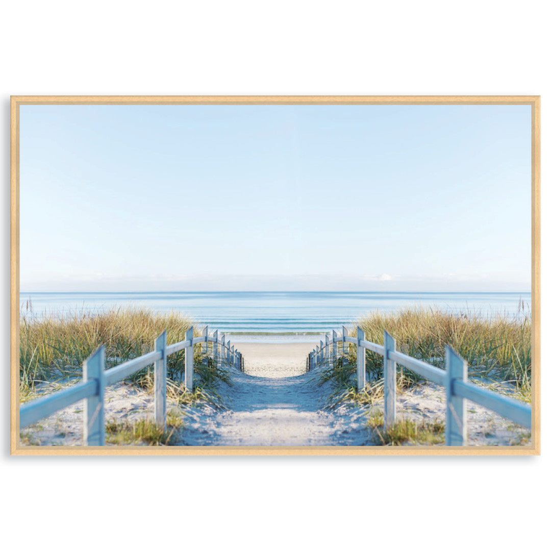 BEACH PATHWAY - Framed Canvas