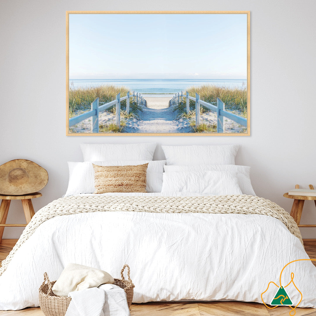 BEACH PATHWAY - Framed Canvas