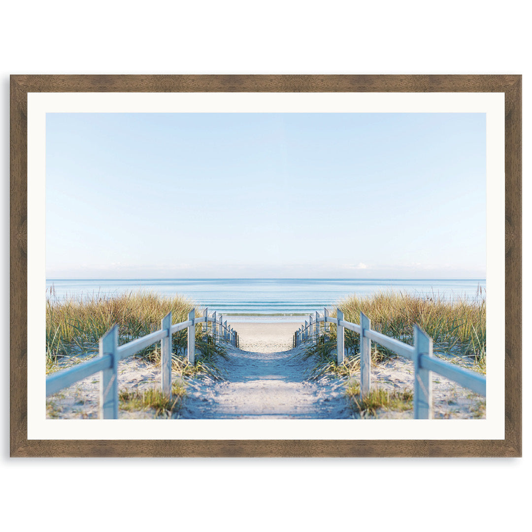 BEACH PATHWAY - Framed Print