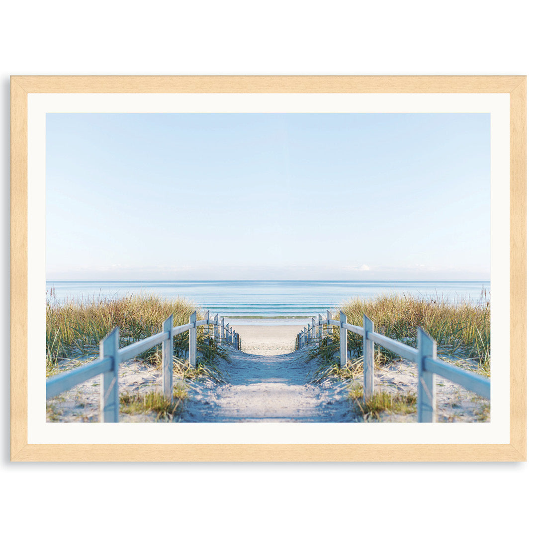 BEACH PATHWAY - Framed Print
