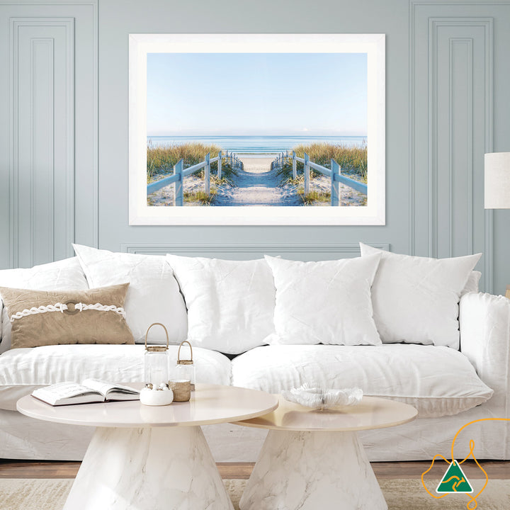 BEACH PATHWAY - Framed Print