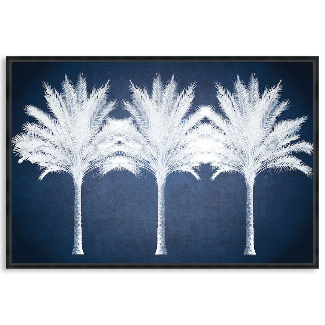 SUMMER PALM - Framed Canvas