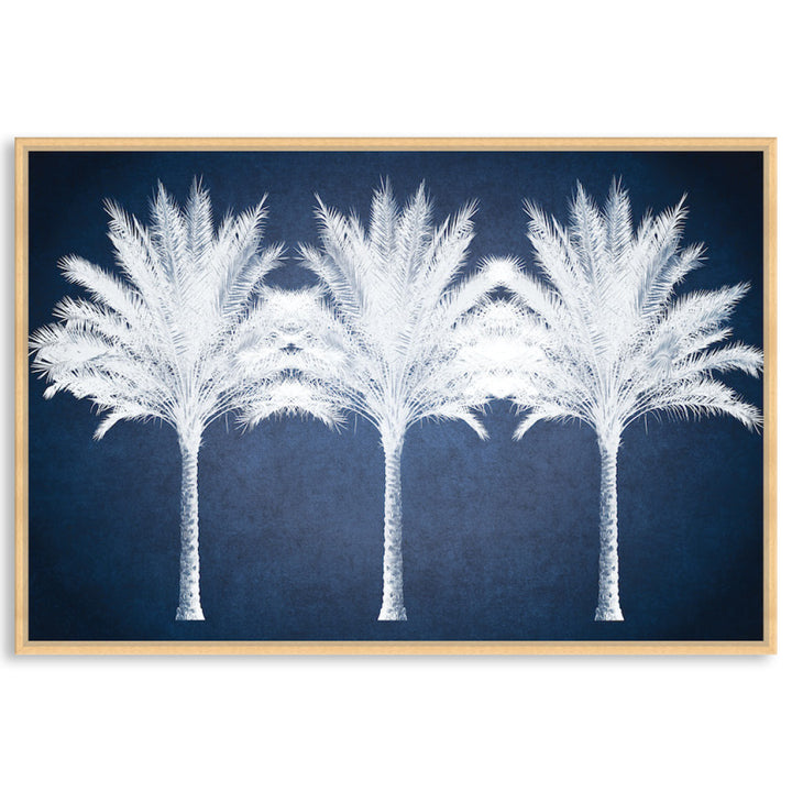 SUMMER PALM - Framed Canvas