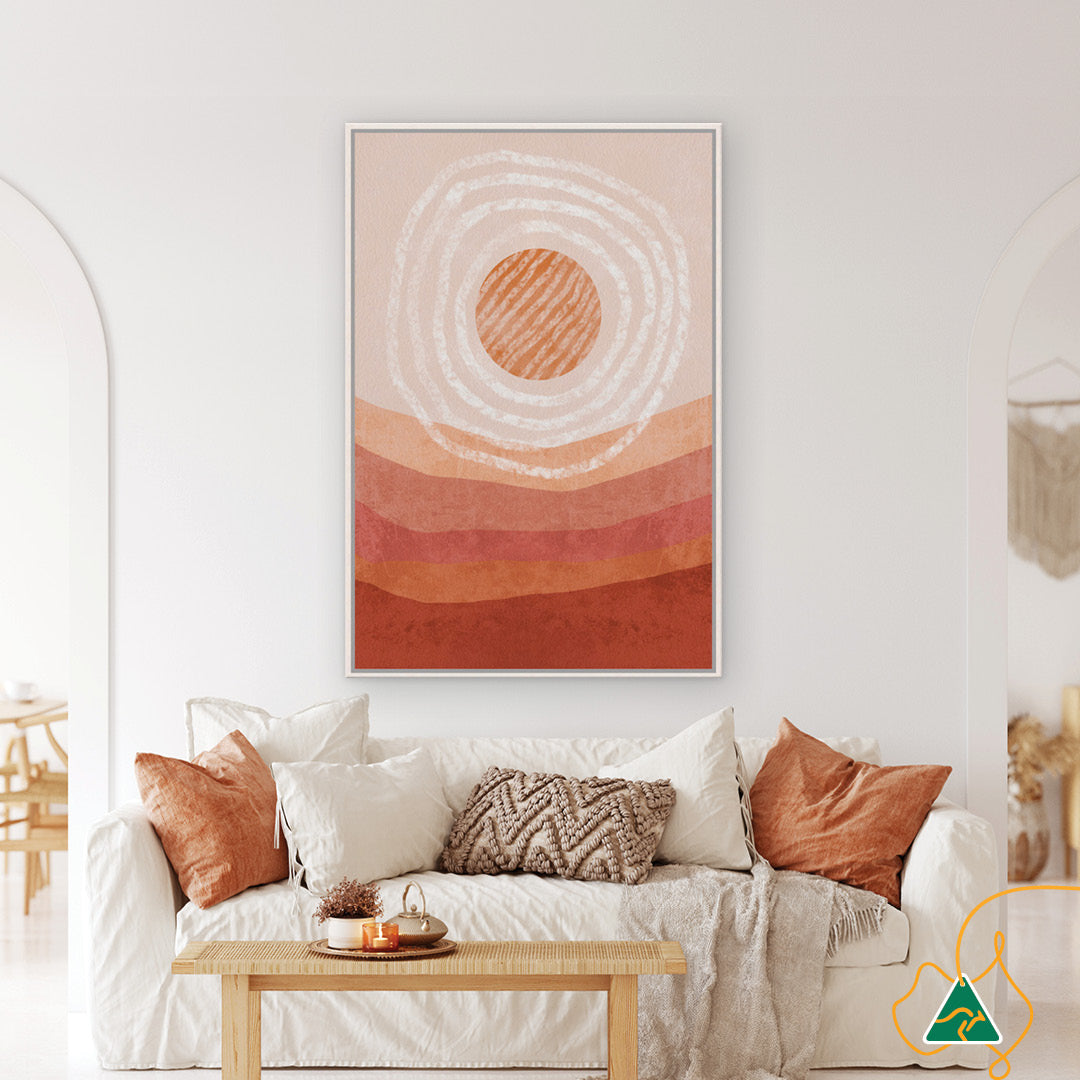 AUSTRALIAN SUN I - Framed Canvas