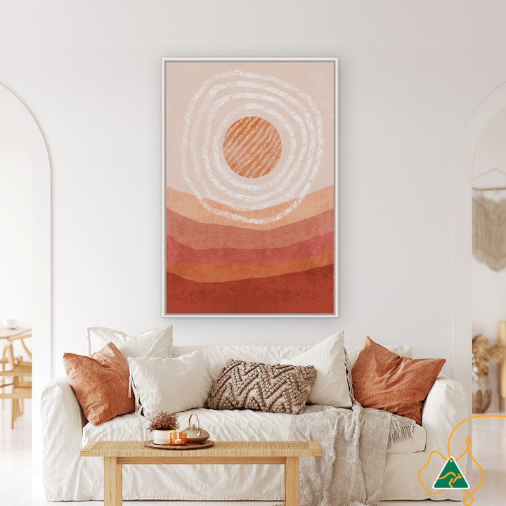 AUSTRALIAN SUN I - Framed Canvas