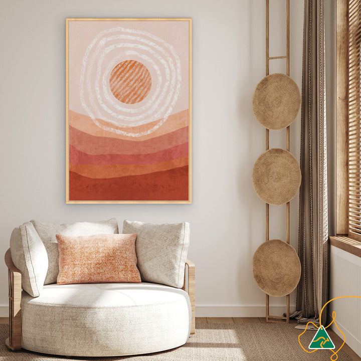 AUSTRALIAN SUN I - Framed Canvas