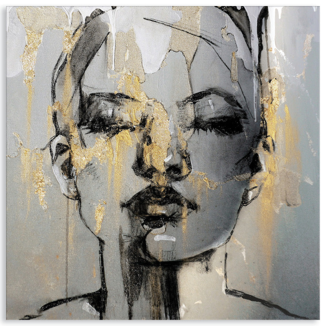 GOLD FANTASY IV - Canvas Print