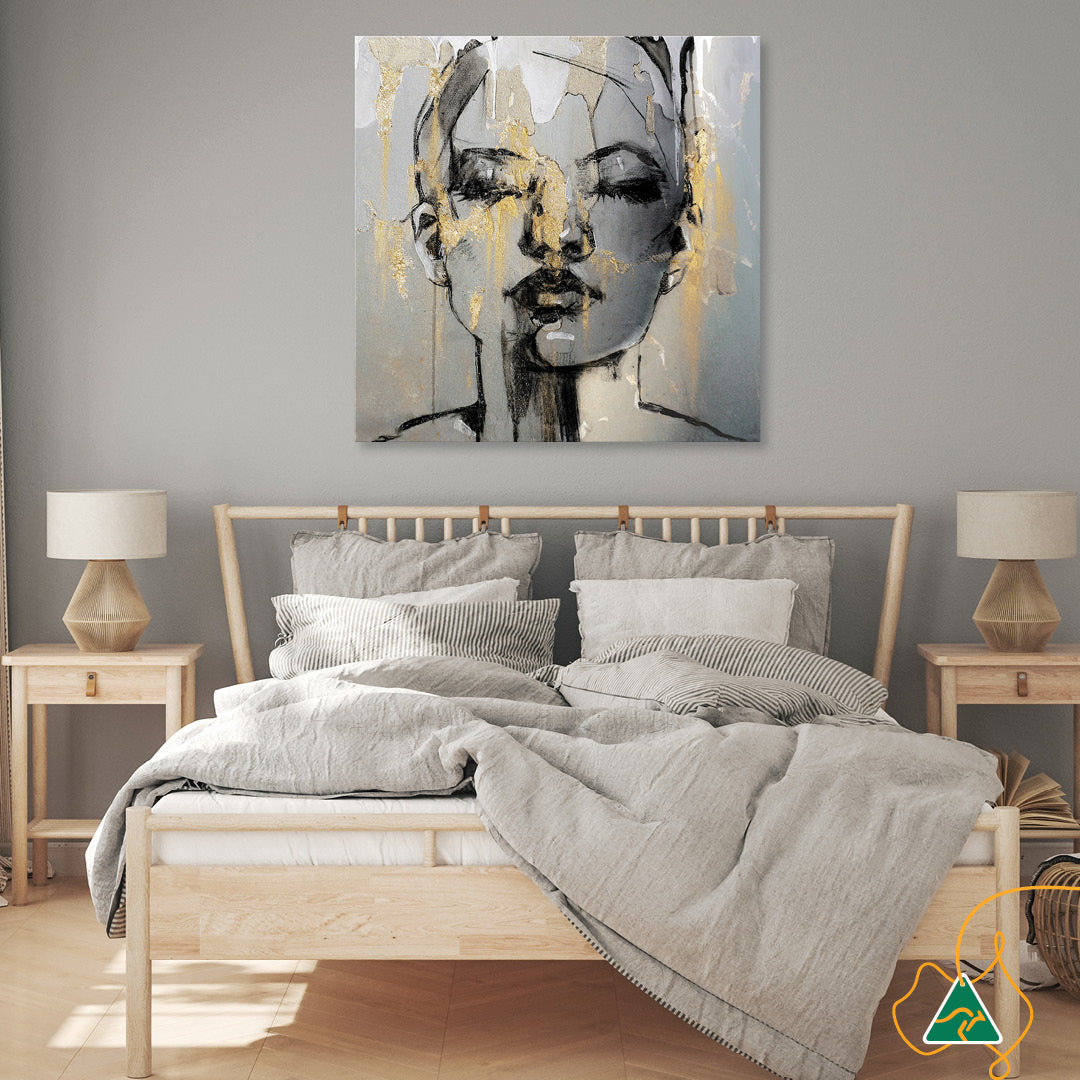 GOLD FANTASY IV - Canvas Print
