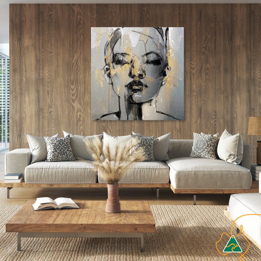GOLD FANTASY IV - Canvas Print
