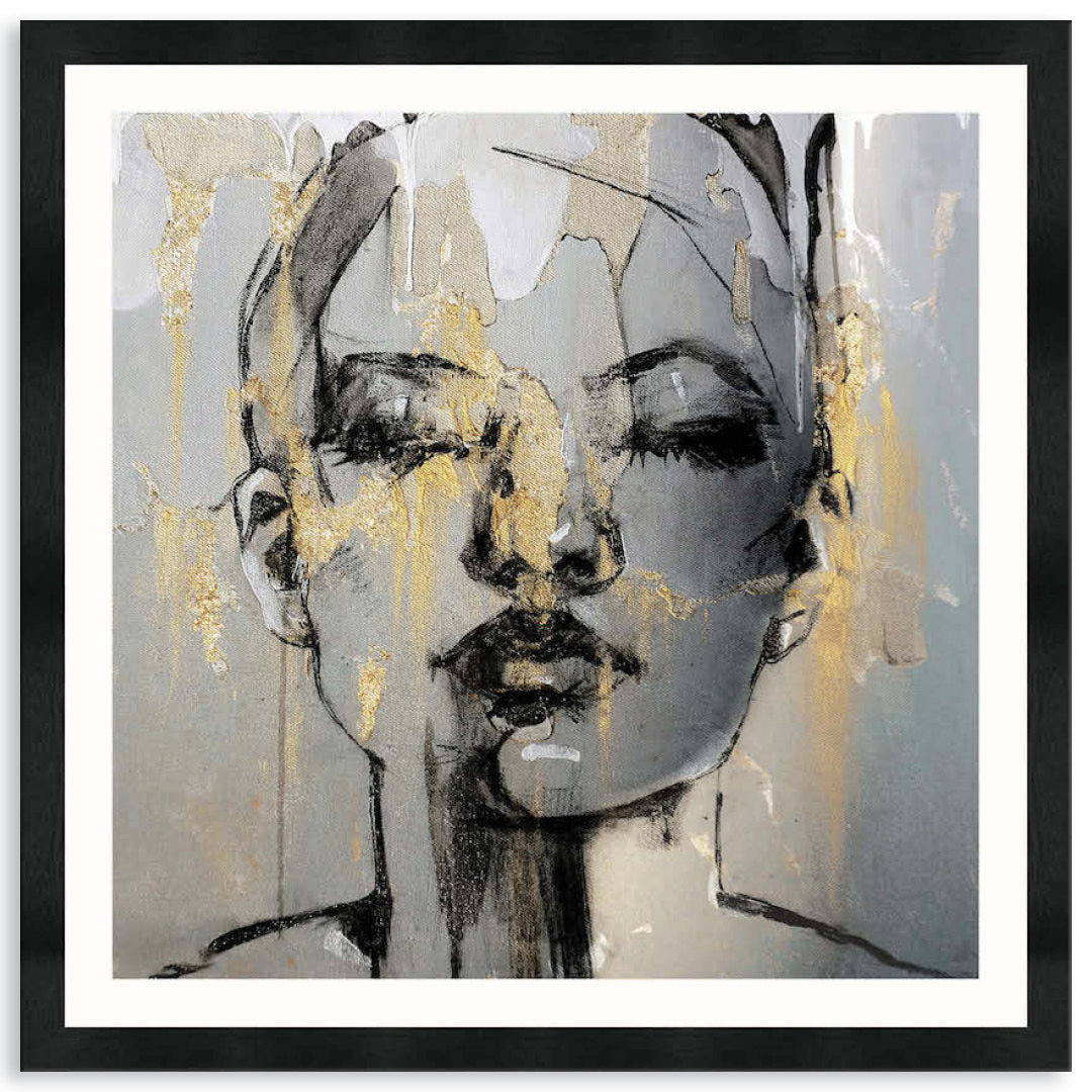 GOLD FANTASY IV - Framed Print
