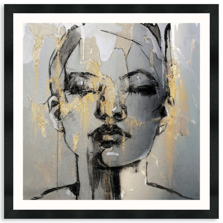 GOLD FANTASY IV - Framed Print