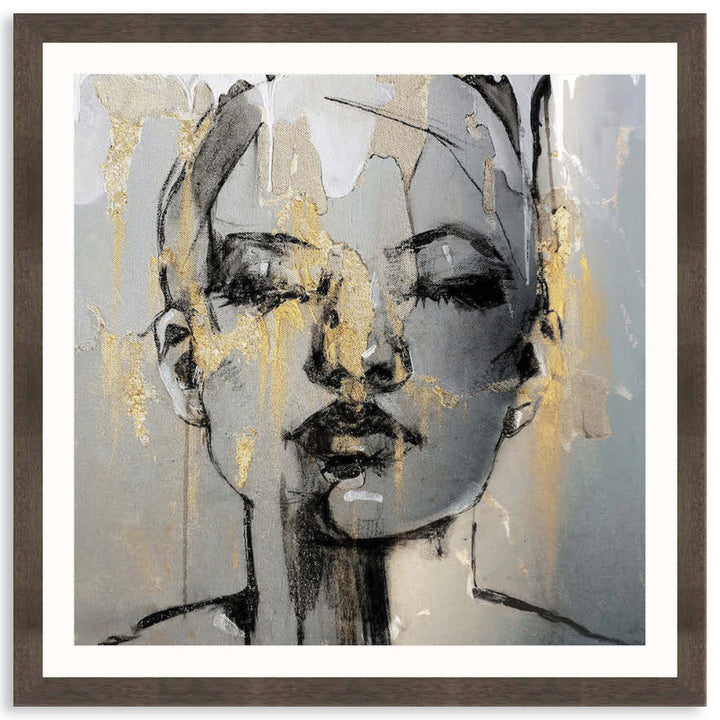 GOLD FANTASY IV - Framed Print
