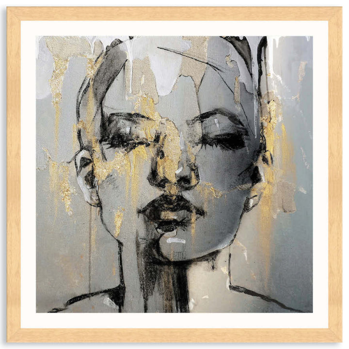 GOLD FANTASY IV - Framed Print