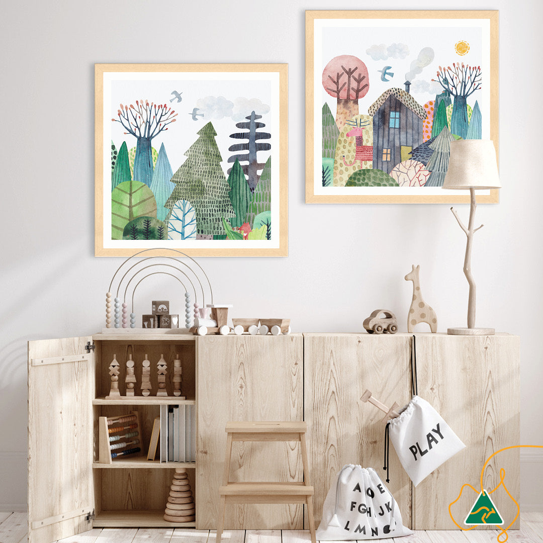 FOREST WILDLIFE II - Framed Print