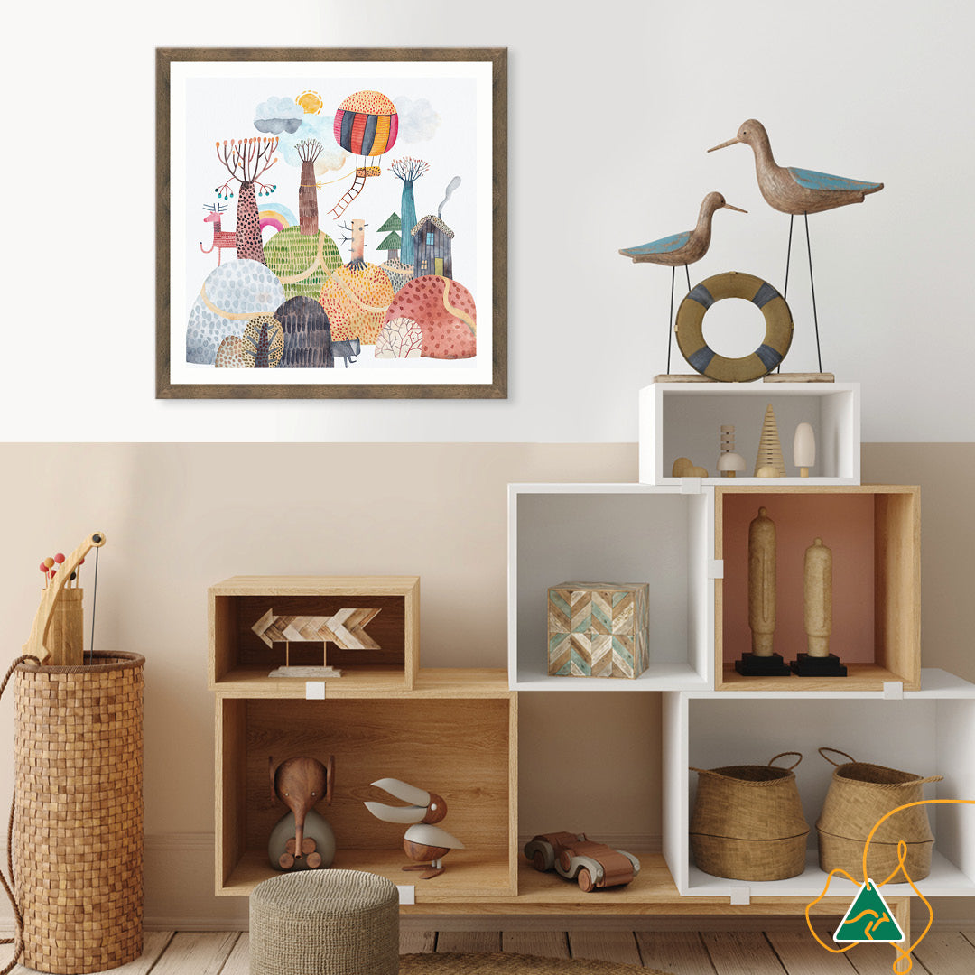 MOUNTAIN TRAIL III - Framed Print