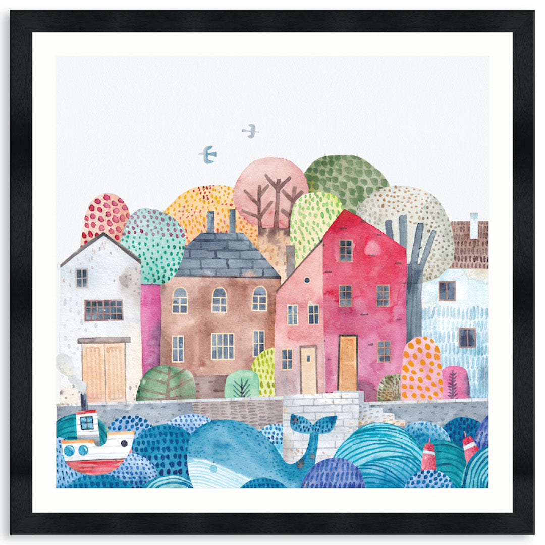 SEA PORT II - Framed Print