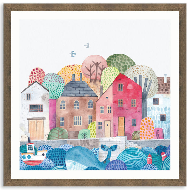 SEA PORT II - Framed Print