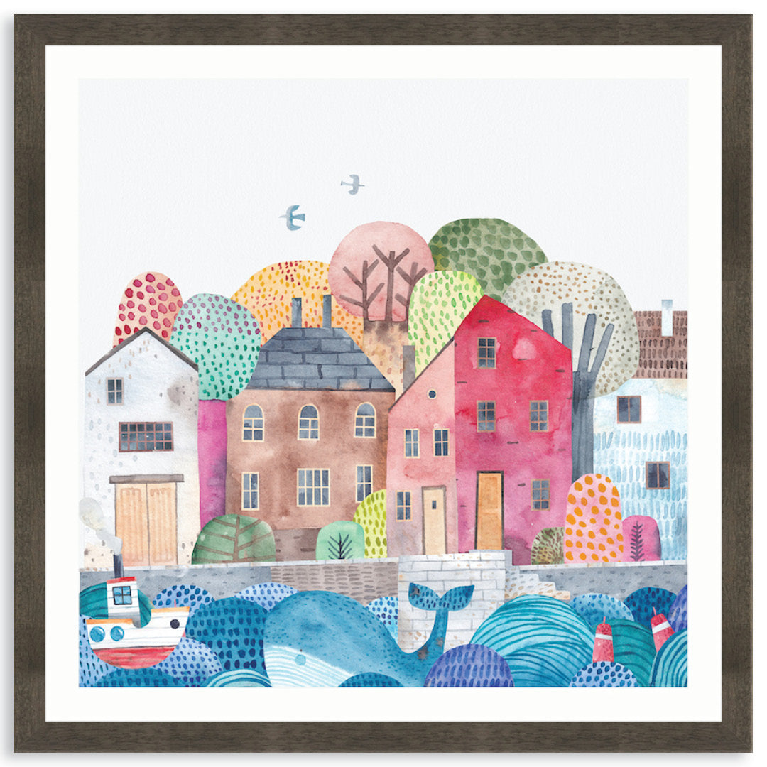 SEA PORT II - Framed Print