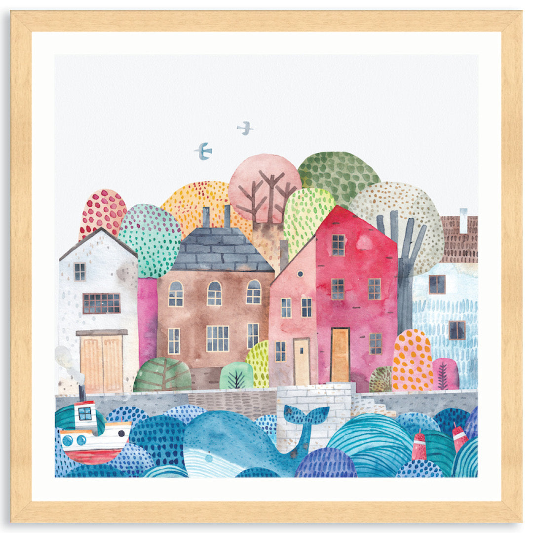 SEA PORT II - Framed Print