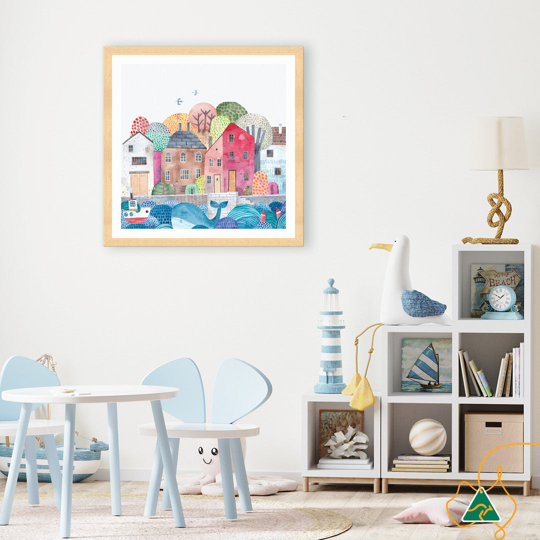 SEA PORT II - Framed Print