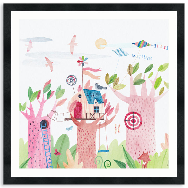 TREE HOUSE II - Framed Print