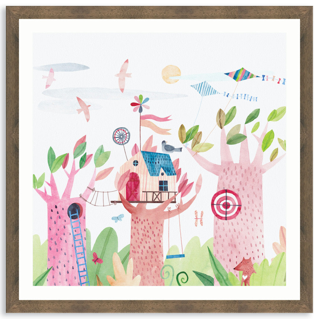 TREE HOUSE II - Framed Print