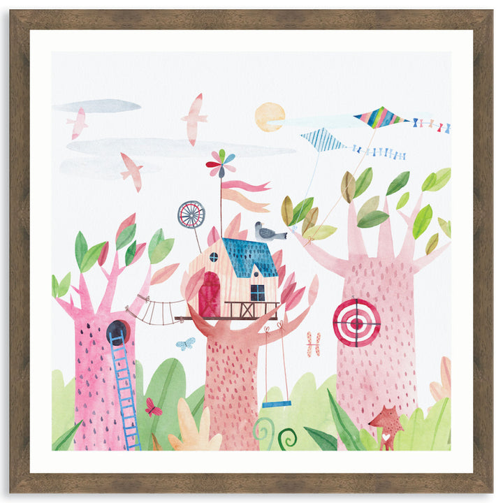 TREE HOUSE II - Framed Print