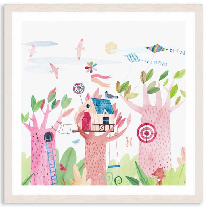 TREE HOUSE II - Framed Print