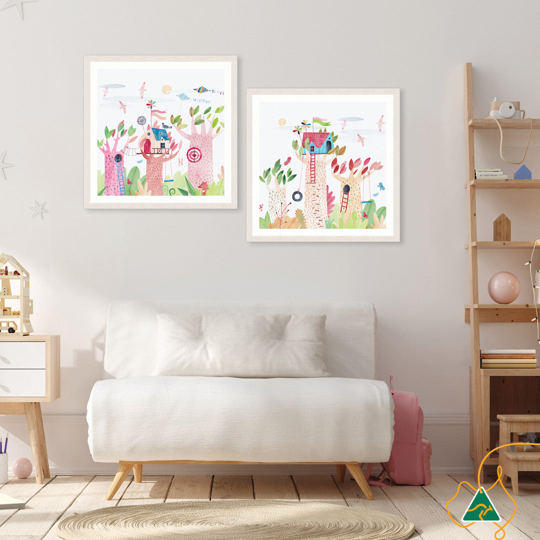 TREE HOUSE II - Framed Print