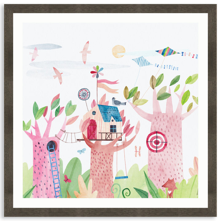 TREE HOUSE II - Framed Print