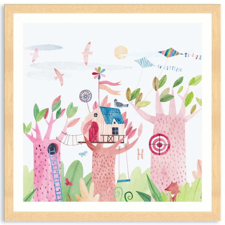 TREE HOUSE II - Framed Print