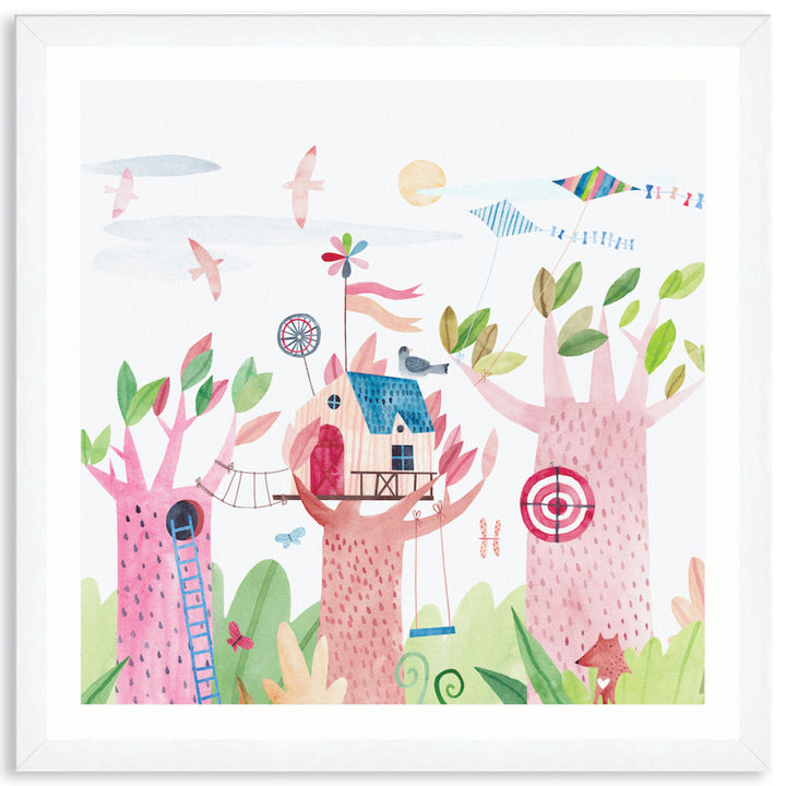TREE HOUSE II - Framed Print