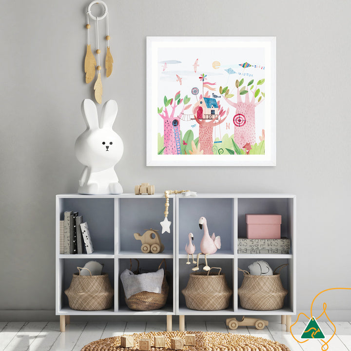 TREE HOUSE II - Framed Print