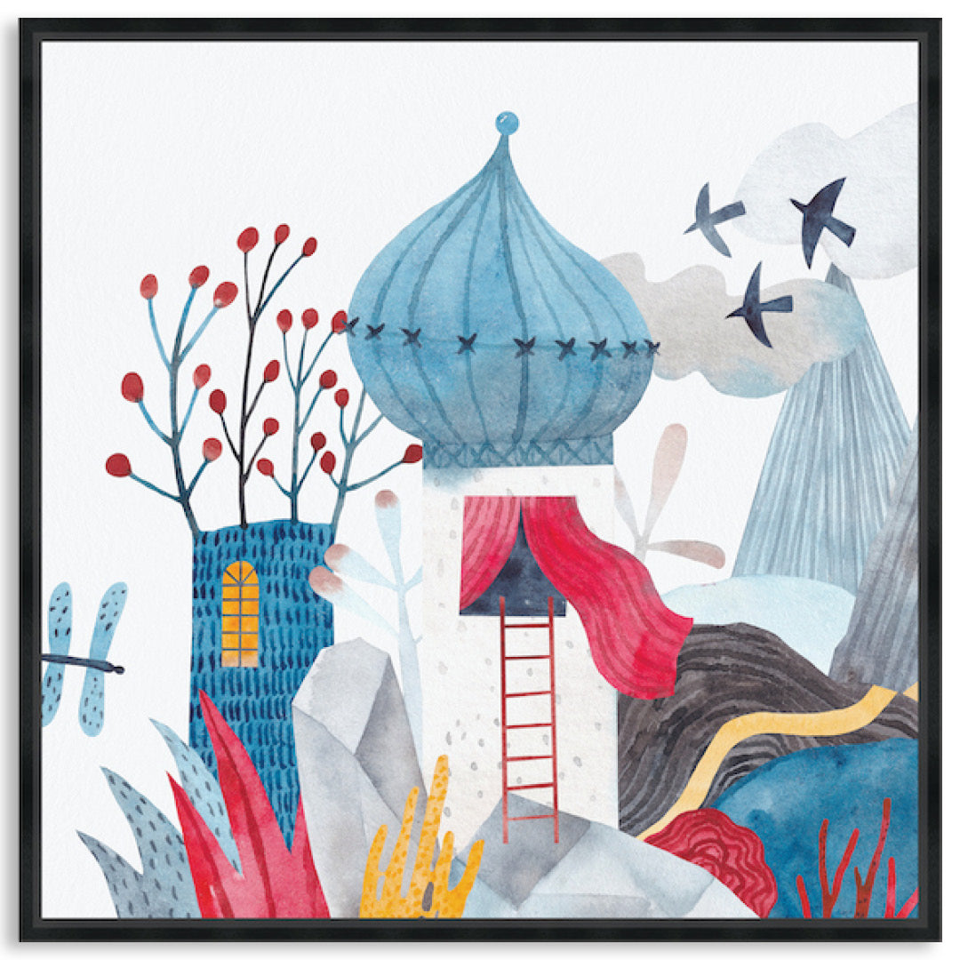 FANTASY CASTLE II - Framed Canvas