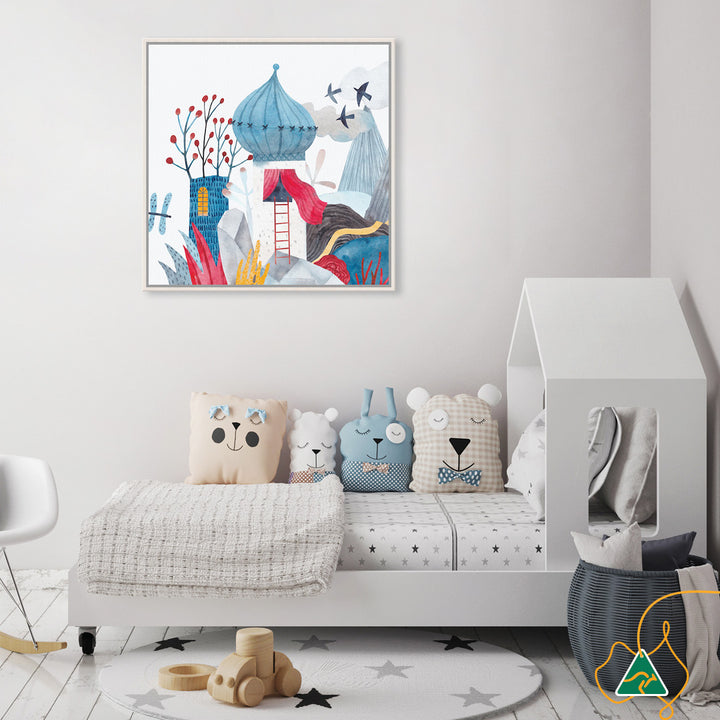 FANTASY CASTLE II - Framed Canvas