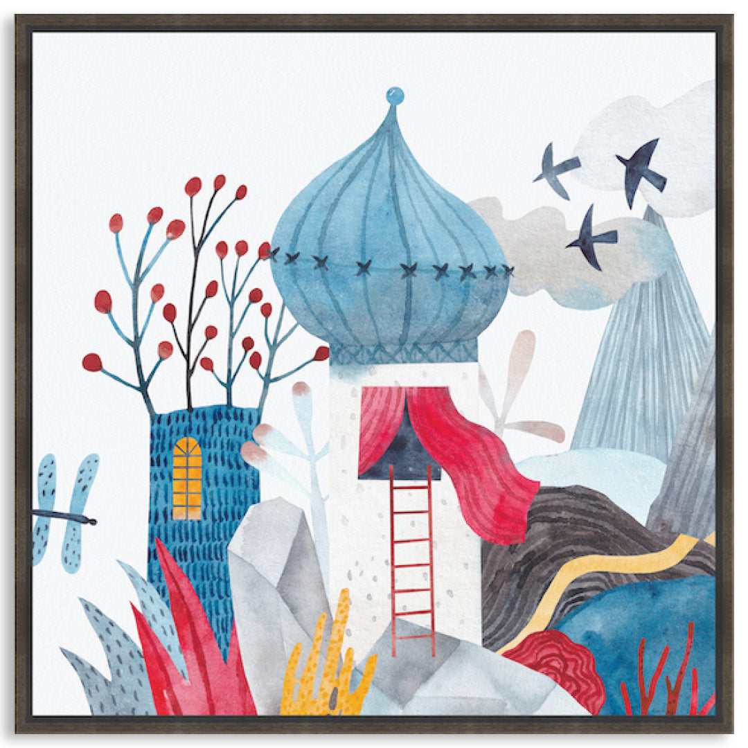 FANTASY CASTLE II - Framed Canvas