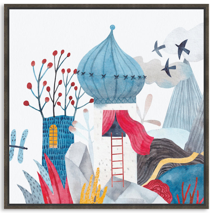 FANTASY CASTLE II - Framed Canvas