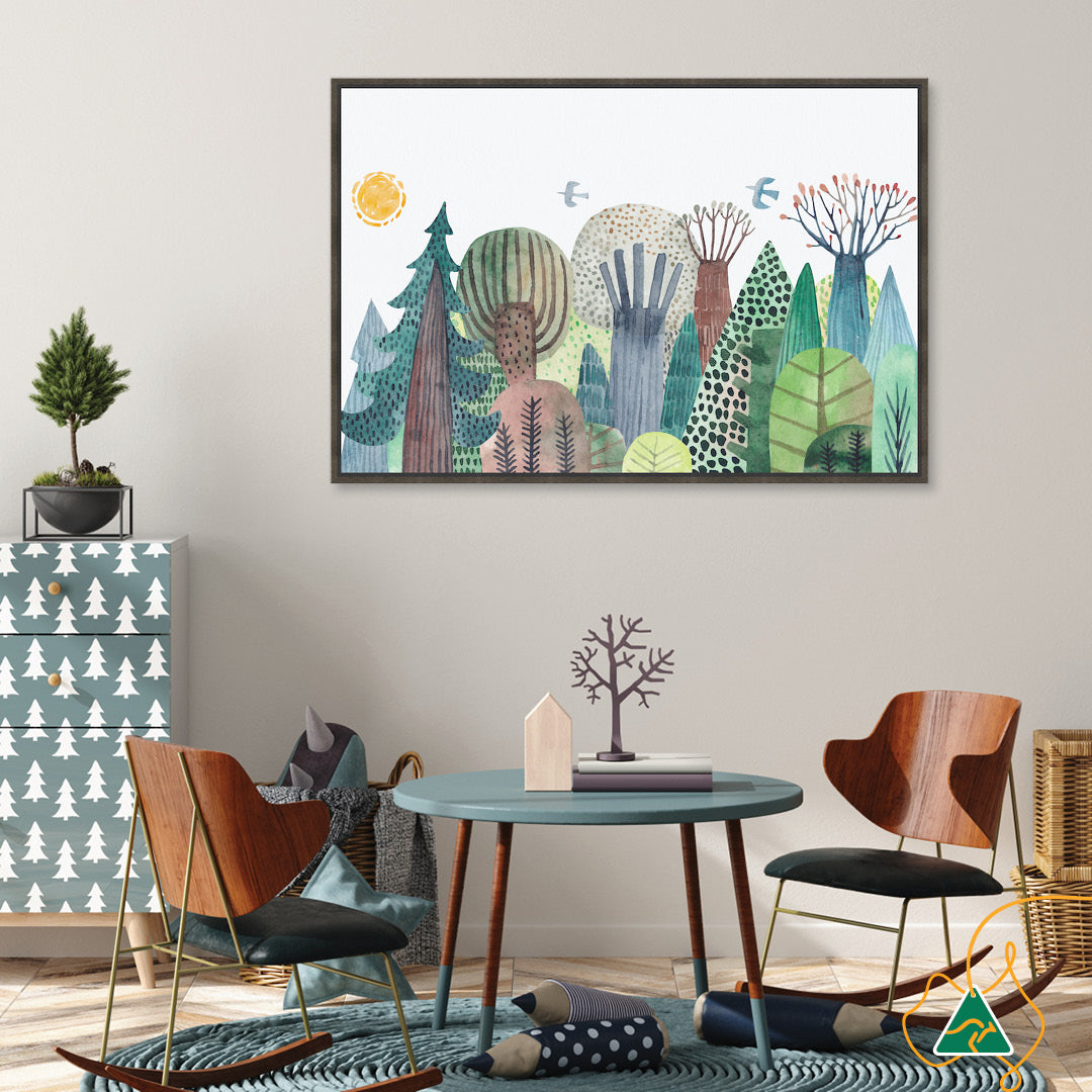 FOREST WILDLIFE I - Framed Canvas