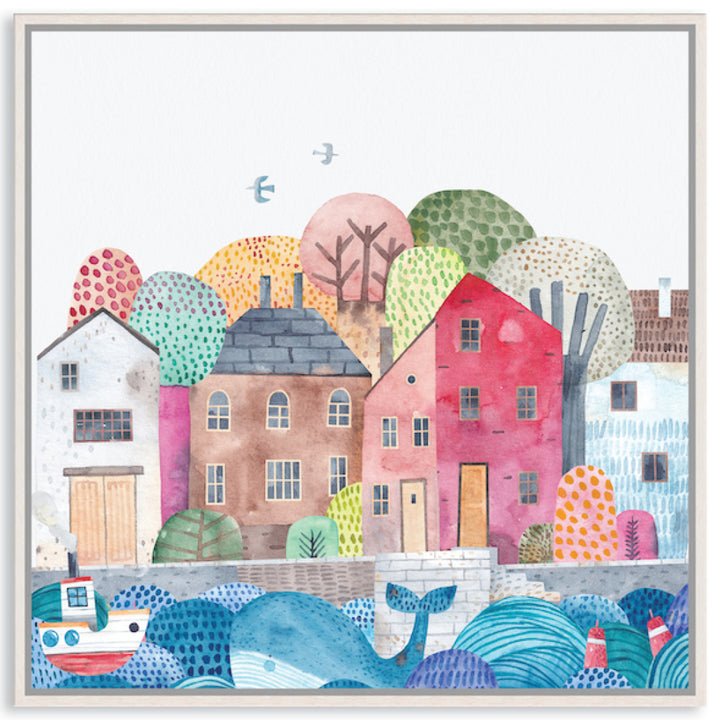SEA PORT II - Framed Canvas