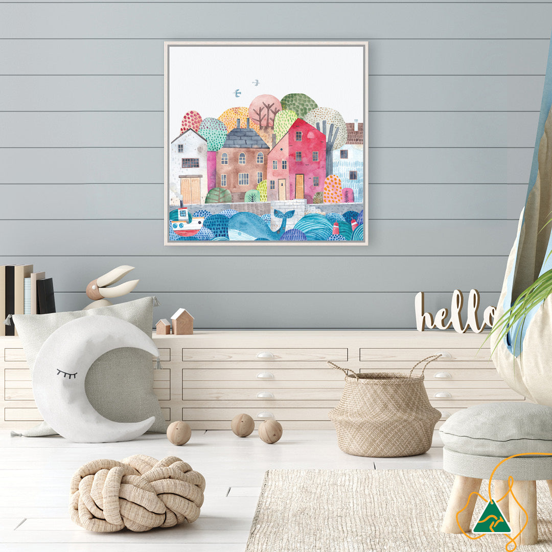 SEA PORT II - Framed Canvas