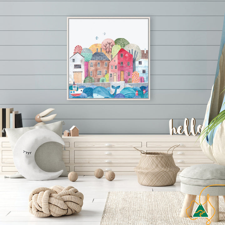 SEA PORT II - Framed Canvas