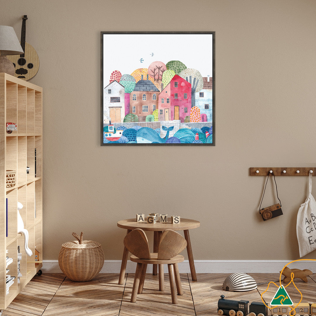SEA PORT II - Framed Canvas