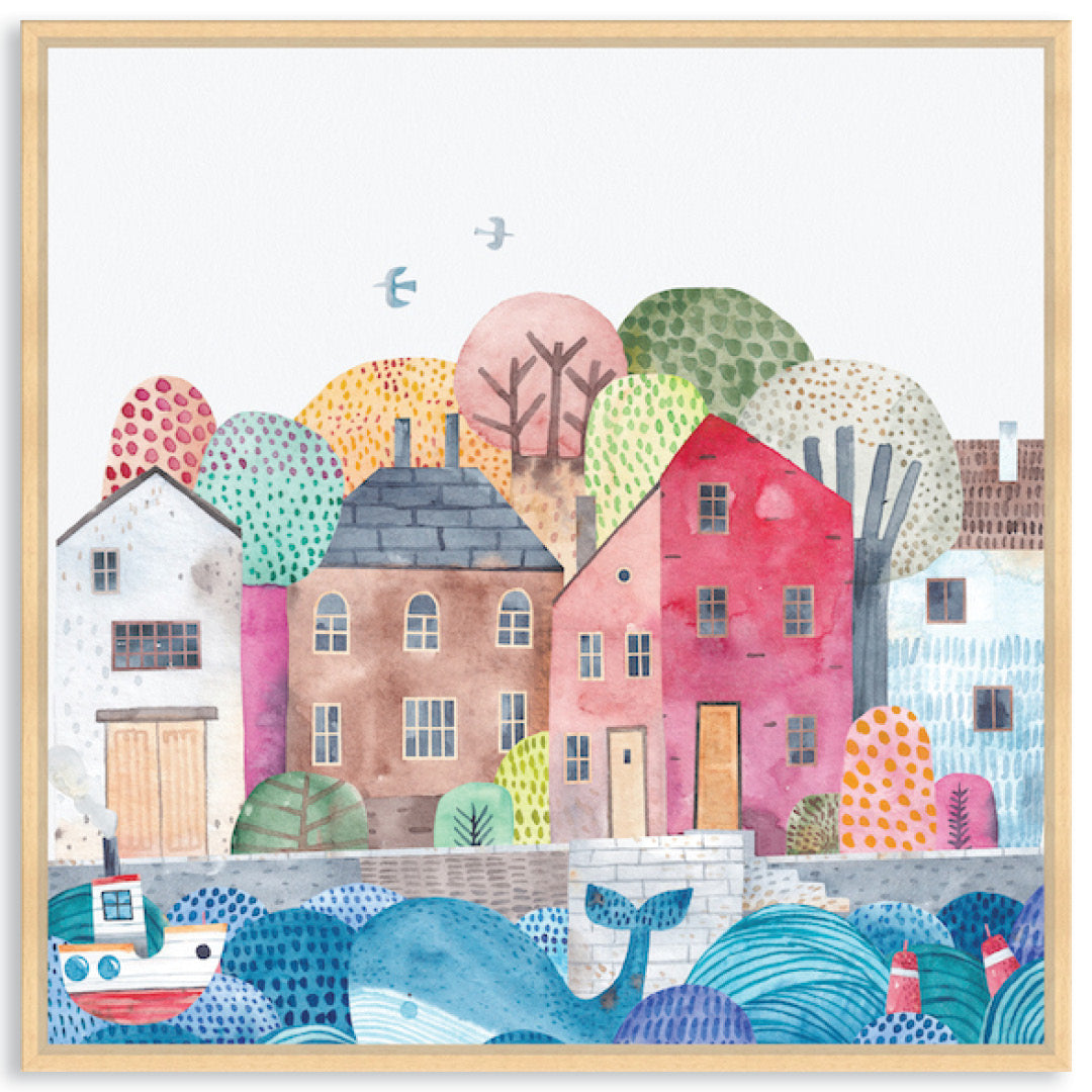 SEA PORT II - Framed Canvas