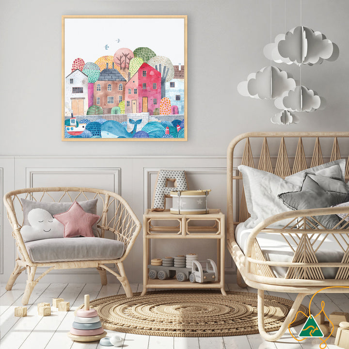 SEA PORT II - Framed Canvas