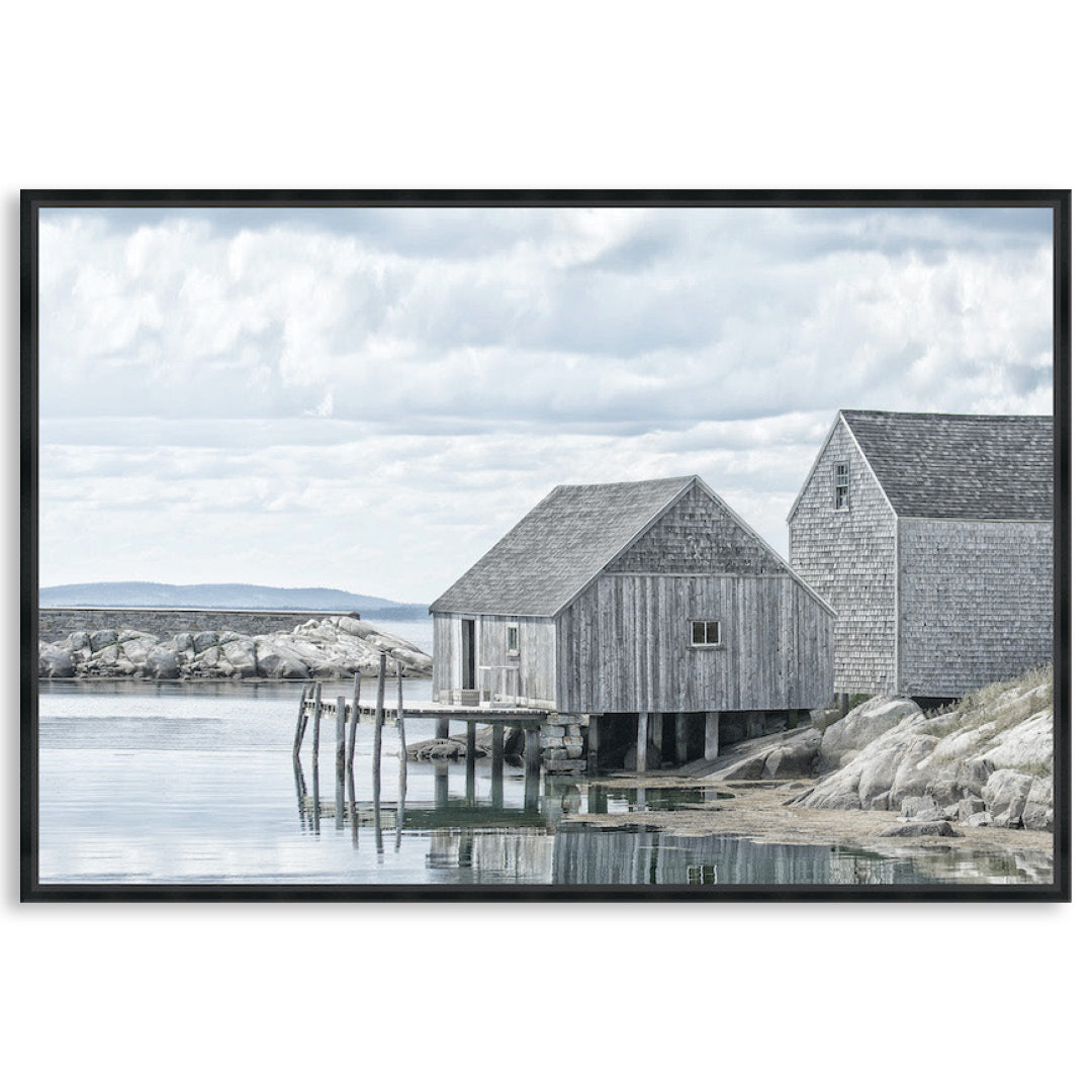 FISHING COVE I - Framed Canvas