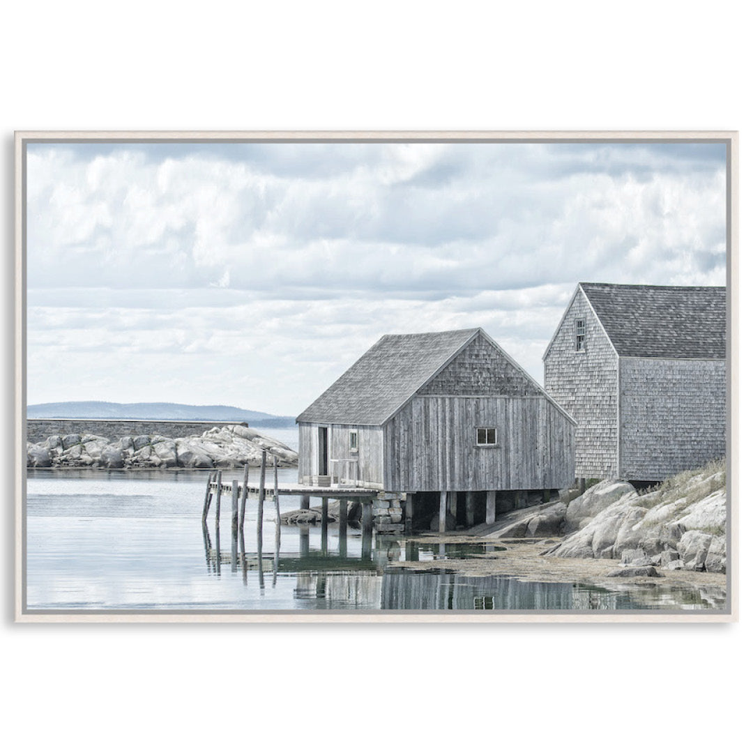 FISHING COVE I - Framed Canvas