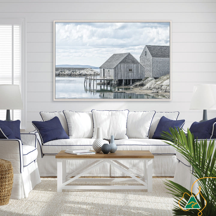 FISHING COVE I - Framed Canvas
