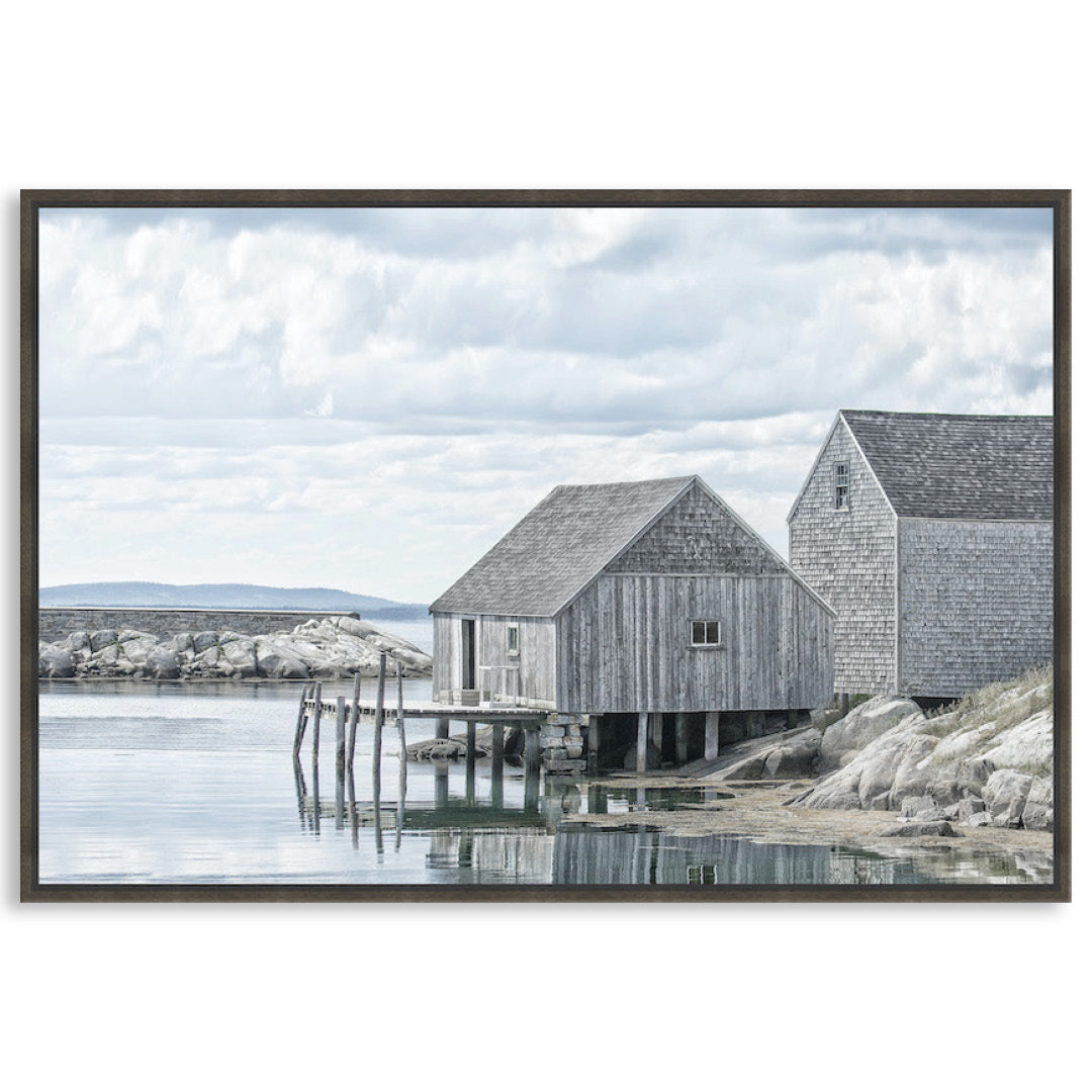 FISHING COVE I - Framed Canvas