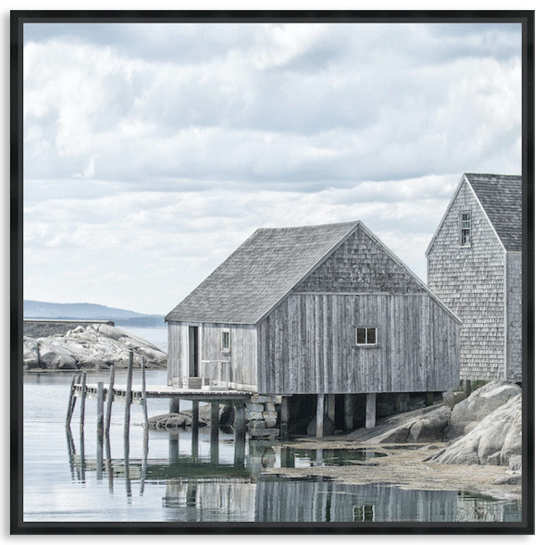 FISHING COVE II - Framed Canvas